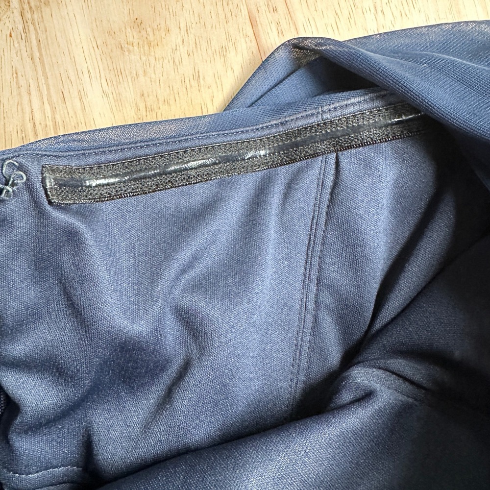 Alfred Sung Midnight Blue Formal Dress Wedding D720 Sz 16L Bridesmaid‎ Navy - Picture 7 of 9